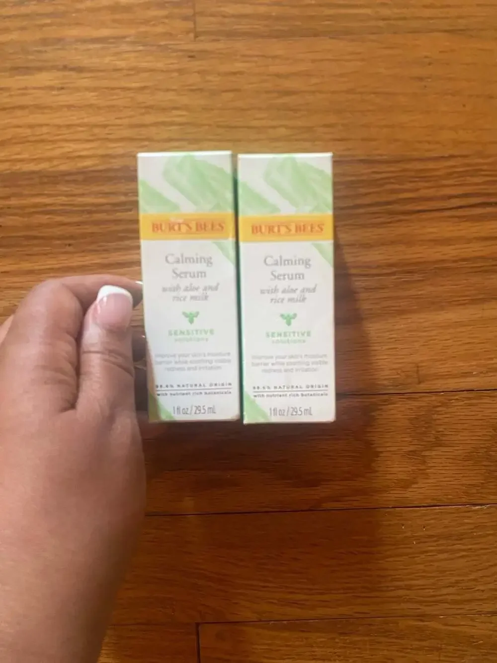 Burt's Bees Sensitive Solutions Calming Serum with Aloe and Rice Milk, 1 fl oz